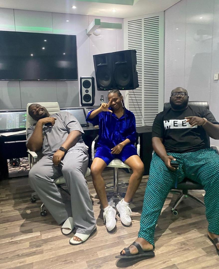 DJbign, Layzee Ella and Don jazzy [L-R]