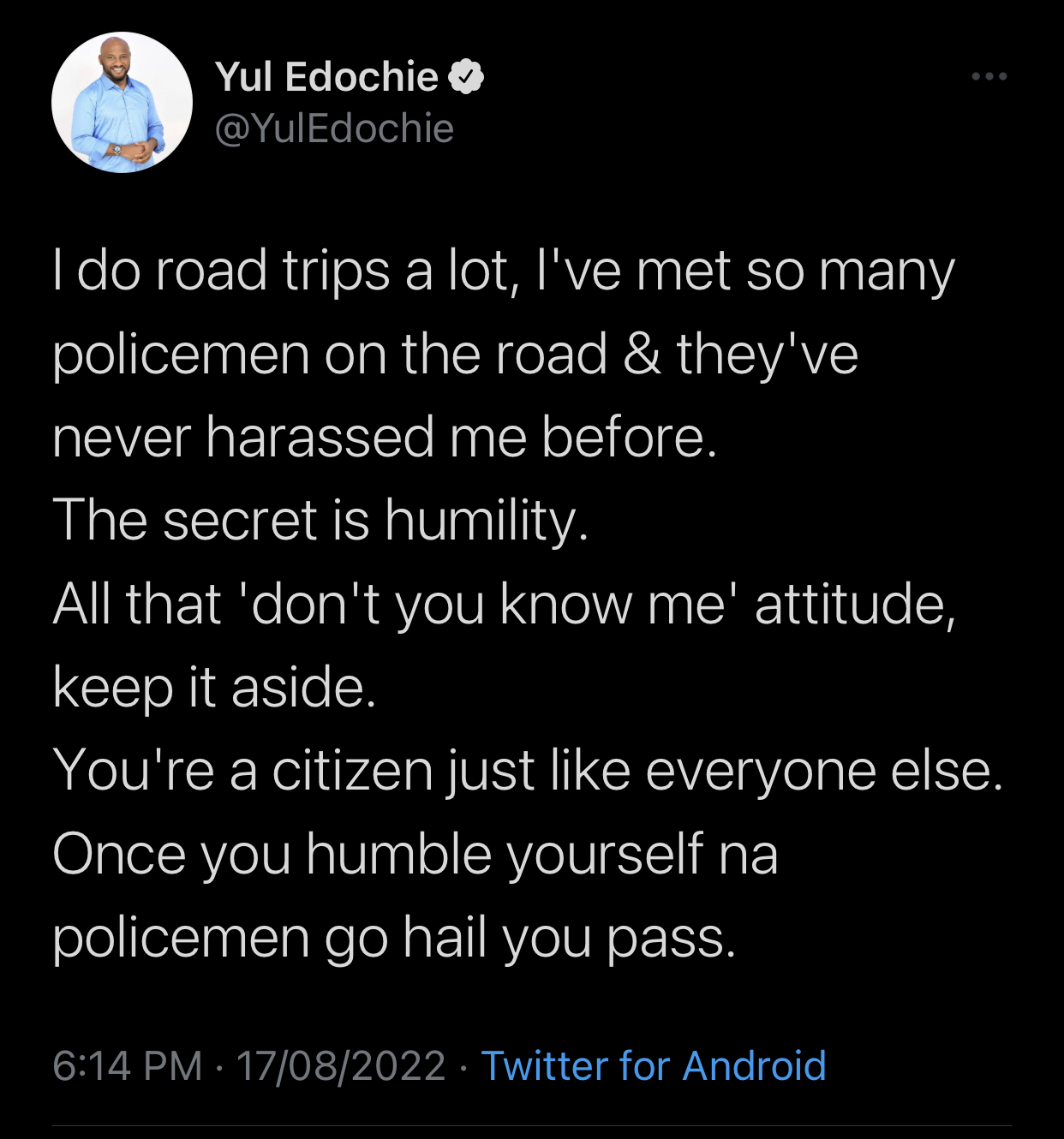 How to avoid police harassment - Actor Yul Edochi Lectures Singer Bnxn