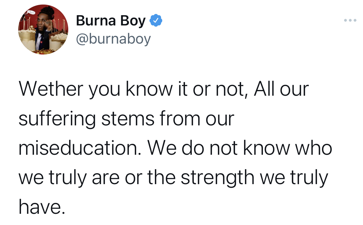 Wizkid wouldn’t have idiotic fan base if history was taught in schools - Burna Boy Lashes Out