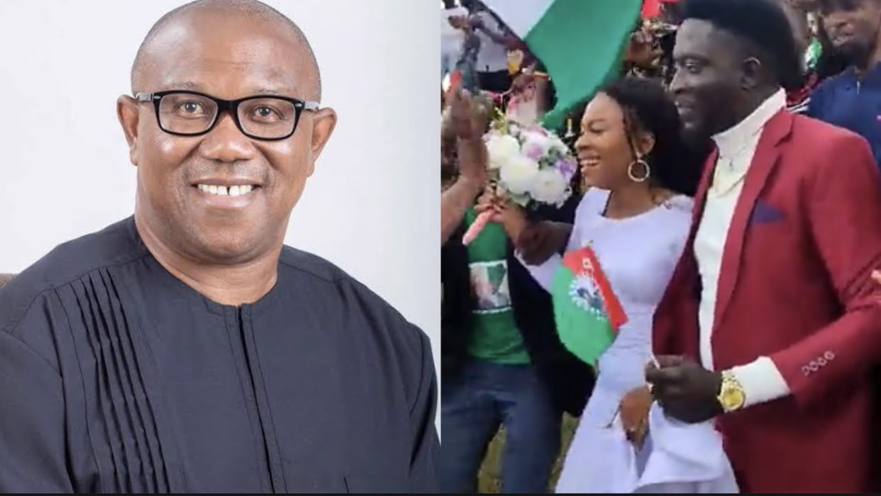Newlywed couple Join Peter Obi Rally immediately after wedding ceremony in Abuja [video]