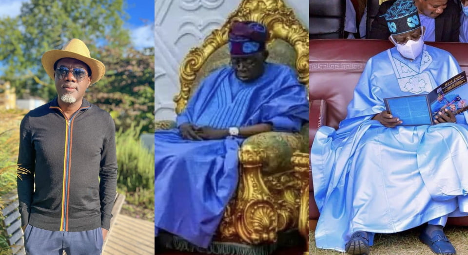 Reno Omokri riddicles Tinubu for dozing off during courtesy visit [Photos]