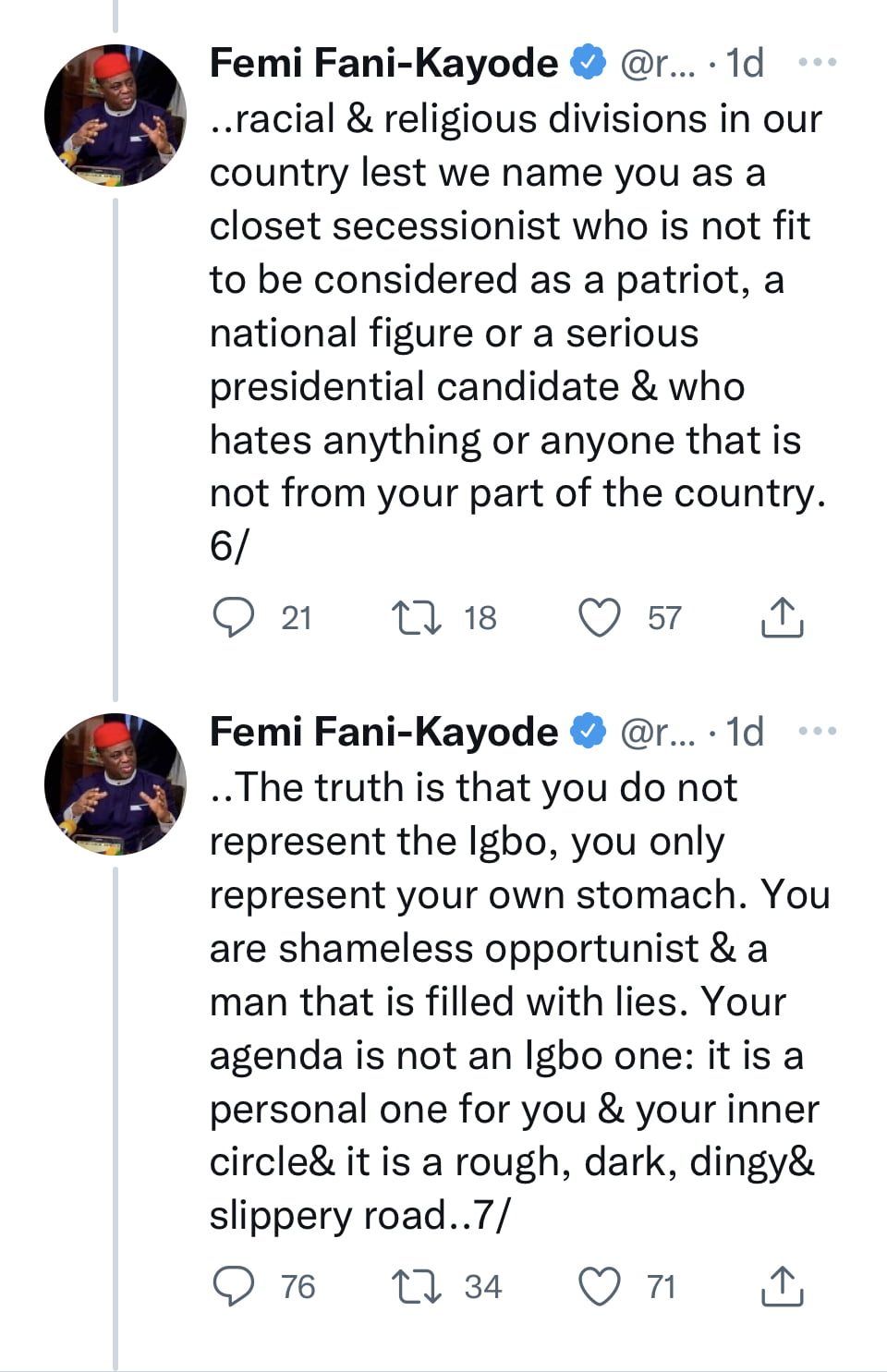 You can't win even 10% of vote in any state - FFK rains insults on Peter Obi over his comments on Tinubu