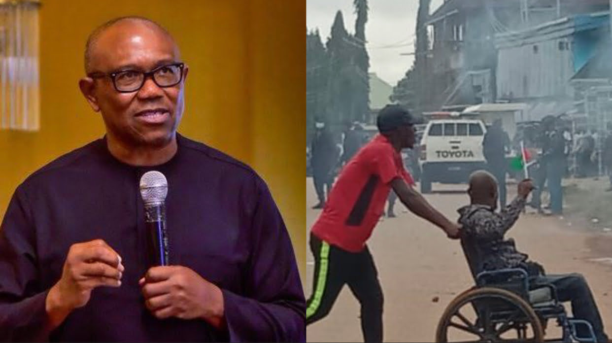 Pandemonium as Peter Obi Supporters Chased with tear gas at Ebonyi Rally [video]