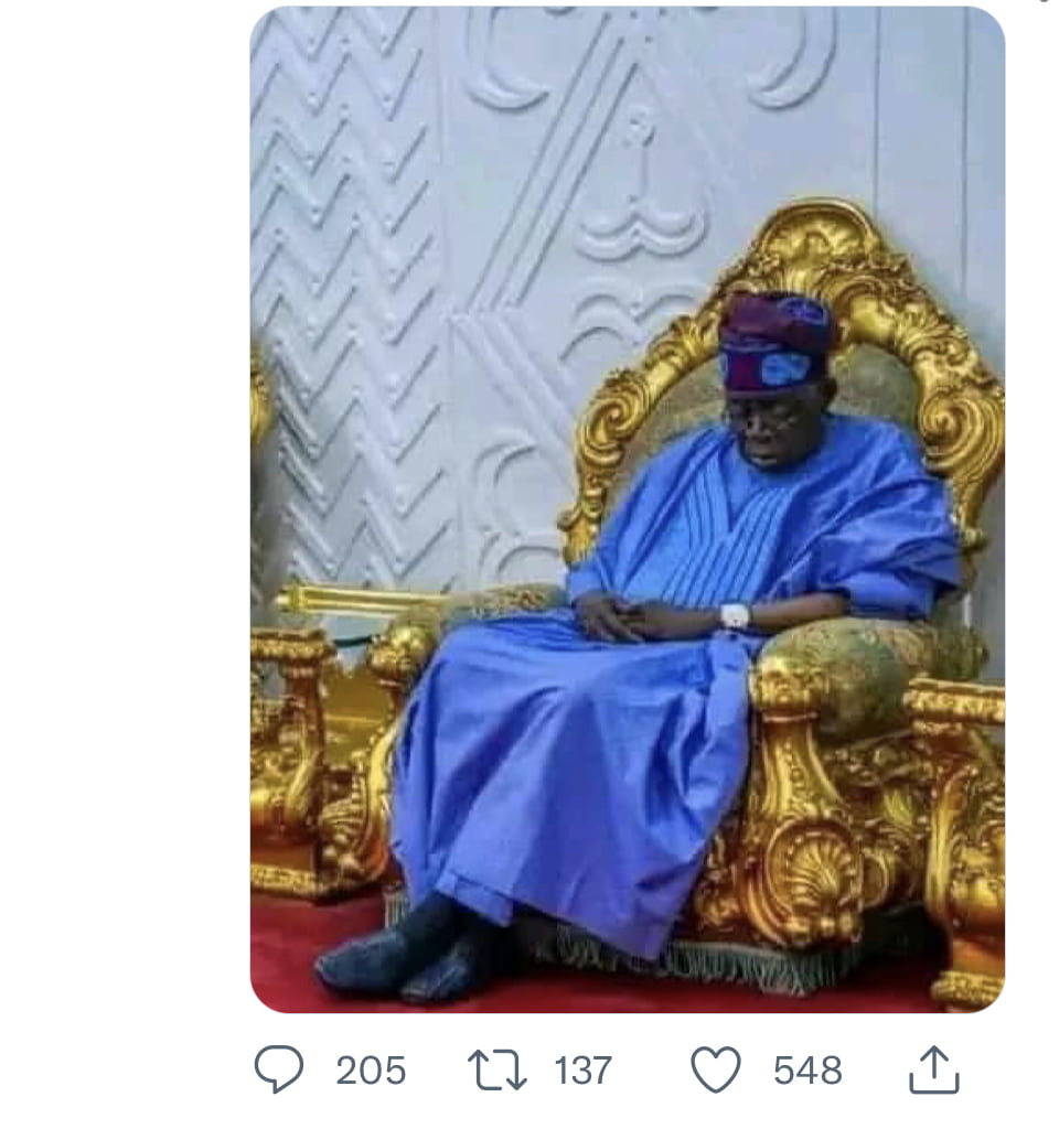 Reno Omokri riddicles Tinubu for dozing off during courtesy visit [Photos]