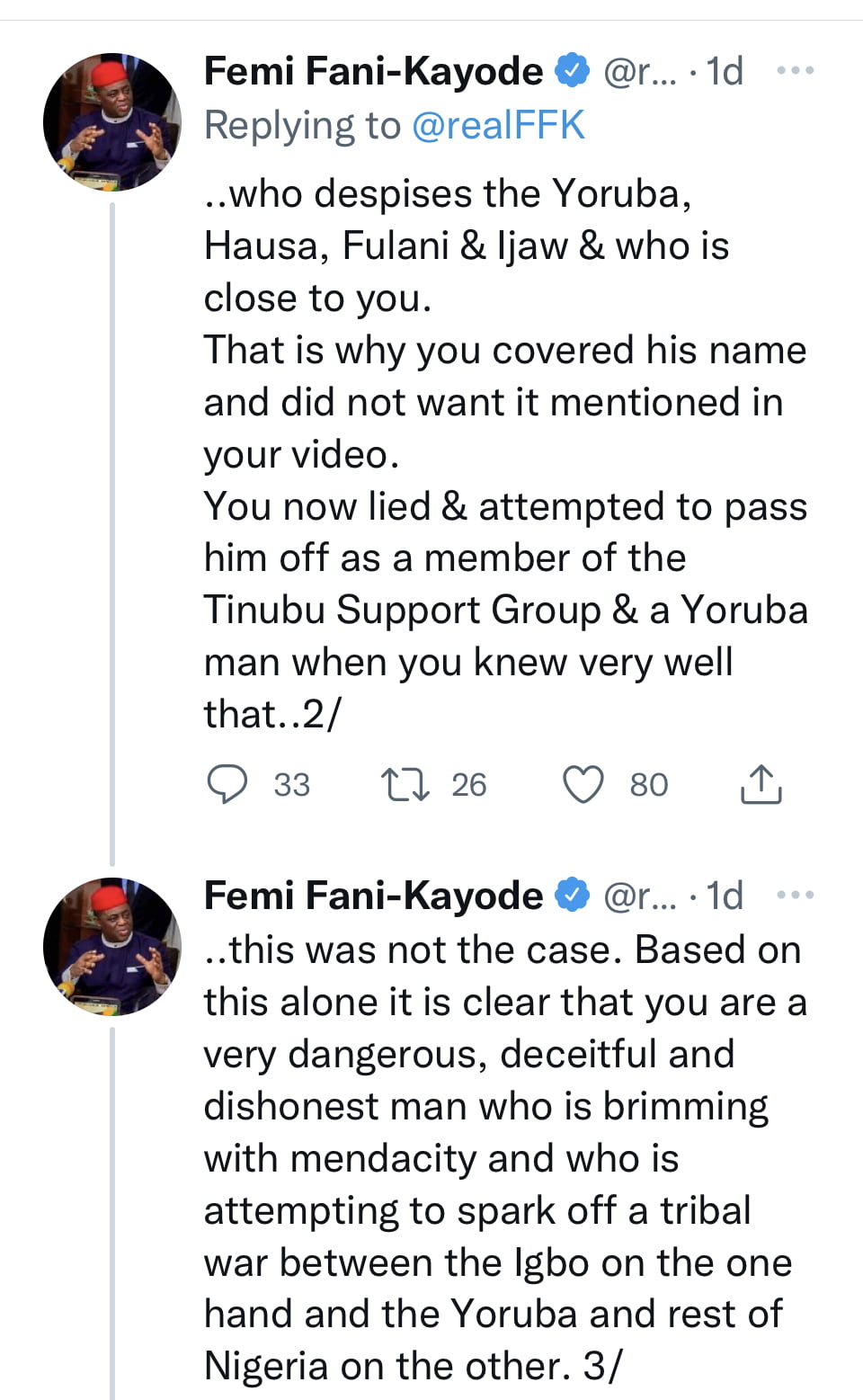 You can't win even 10% of vote in any state - FFK rains insults on Peter Obi over his comments on Tinubu