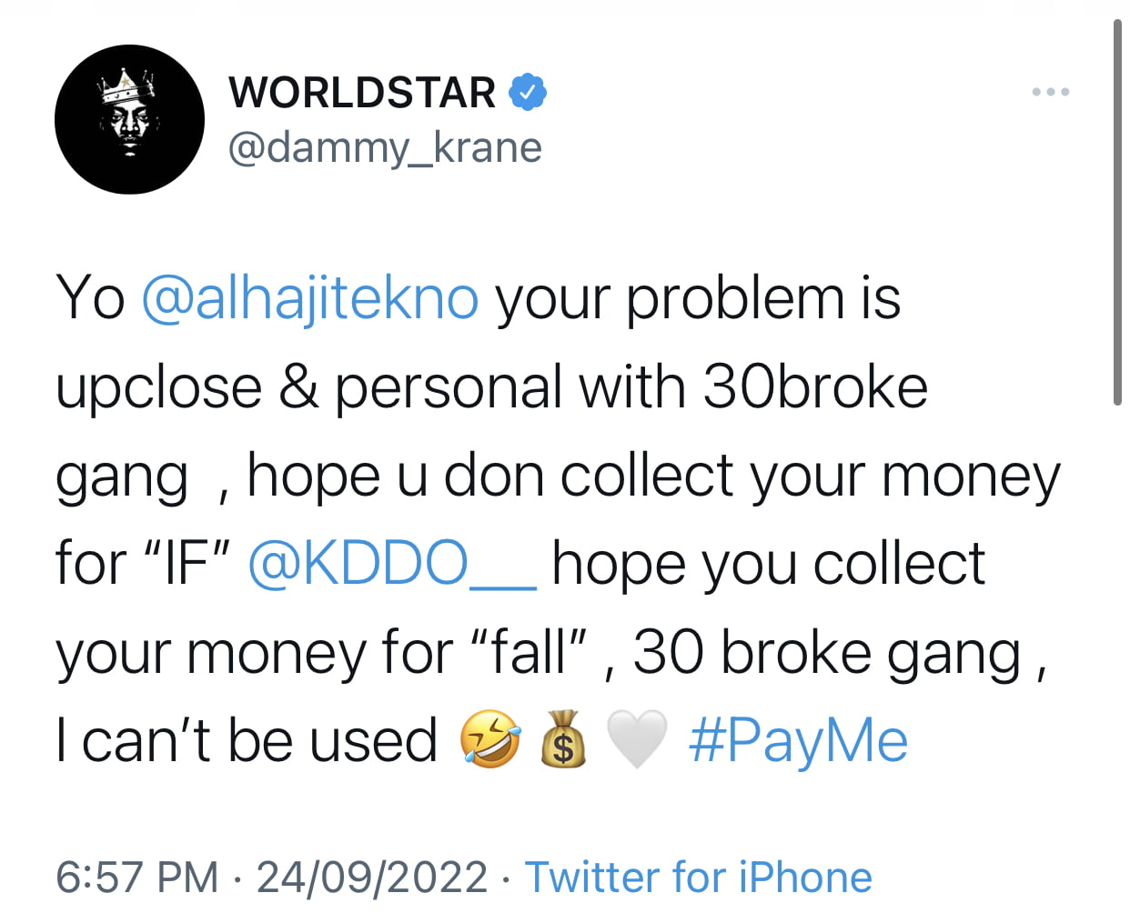 30BG is broke, I had to pay for Davido’s video - Dammy Krane mounts pressure over unpaid debt