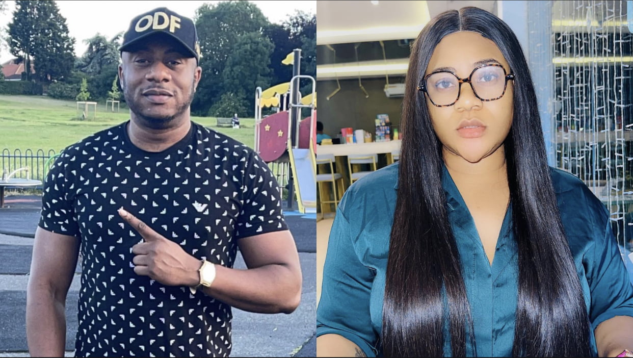 Since I left you, you’ve been stagnant – Actress Nkechi Blessing and ex lover Falegan fight dirty [video]