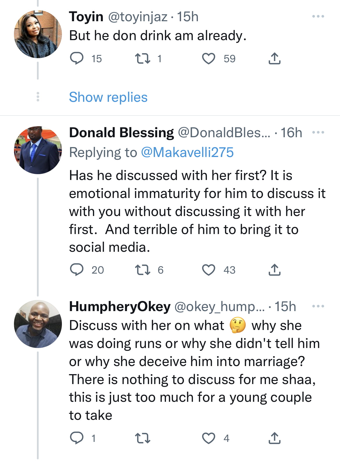 I need advice - Heartbroken man cries out after discovering his newly-wed wife was once a “runs girl” in Abuja [see reactions]