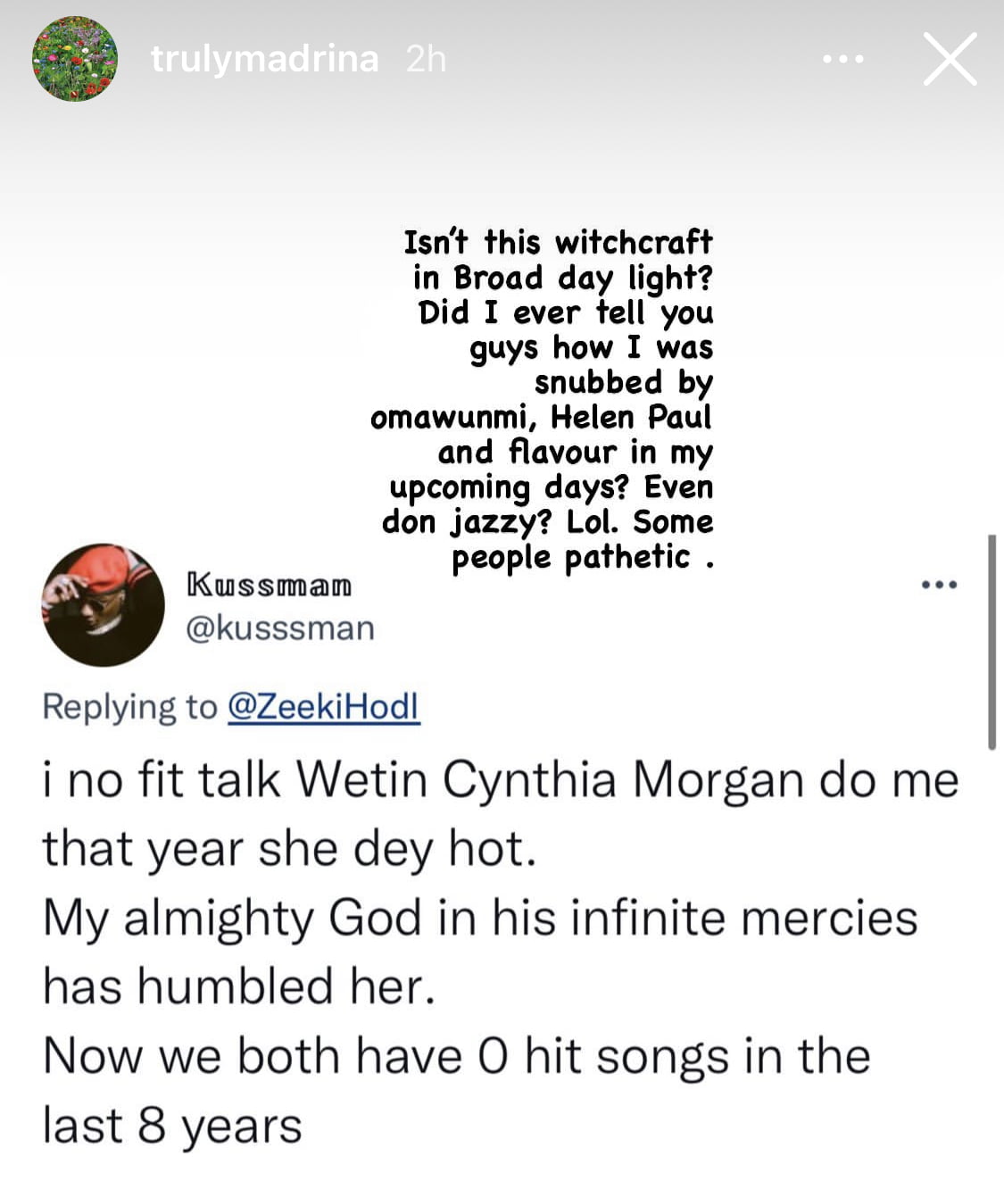 Stupid industry, I am not fake like you all - Musician Cynthia Morgan Carpets Tiwa Savage, Seyi Shay