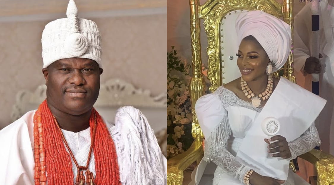 At last Ooni of Ife ends marriage marathon with 6th wife Temitope [video]