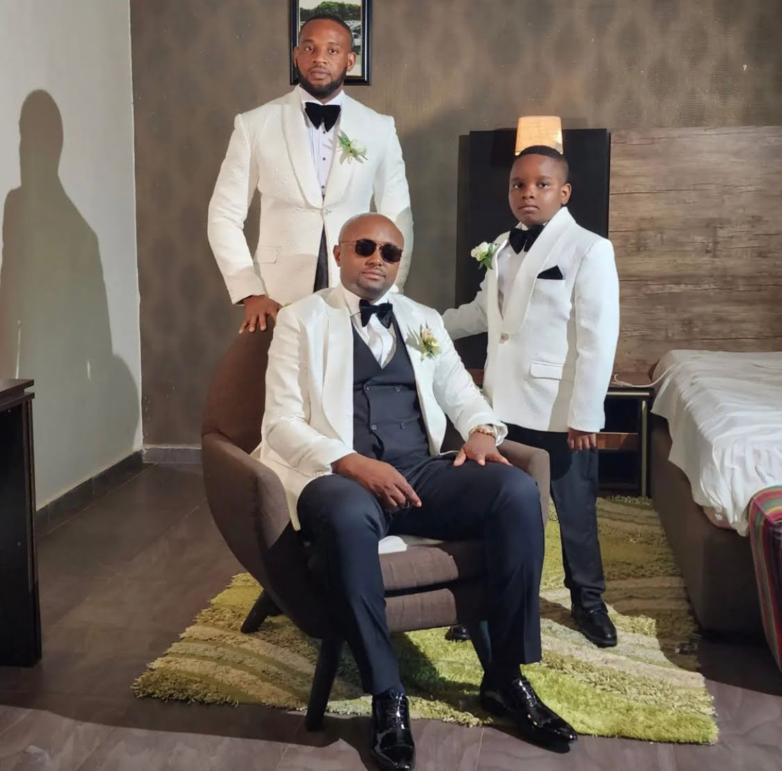 Davido, Chioma Cubana Chief priest Storm Benin for DMW Israel’s white wedding [photos/video]