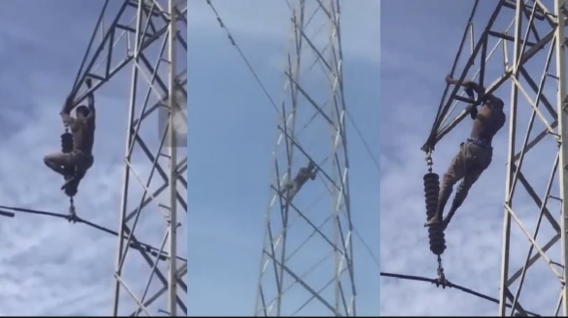 I’m tired of life – Man dies after climbing high tension pole in Ghana over hardship [video]
