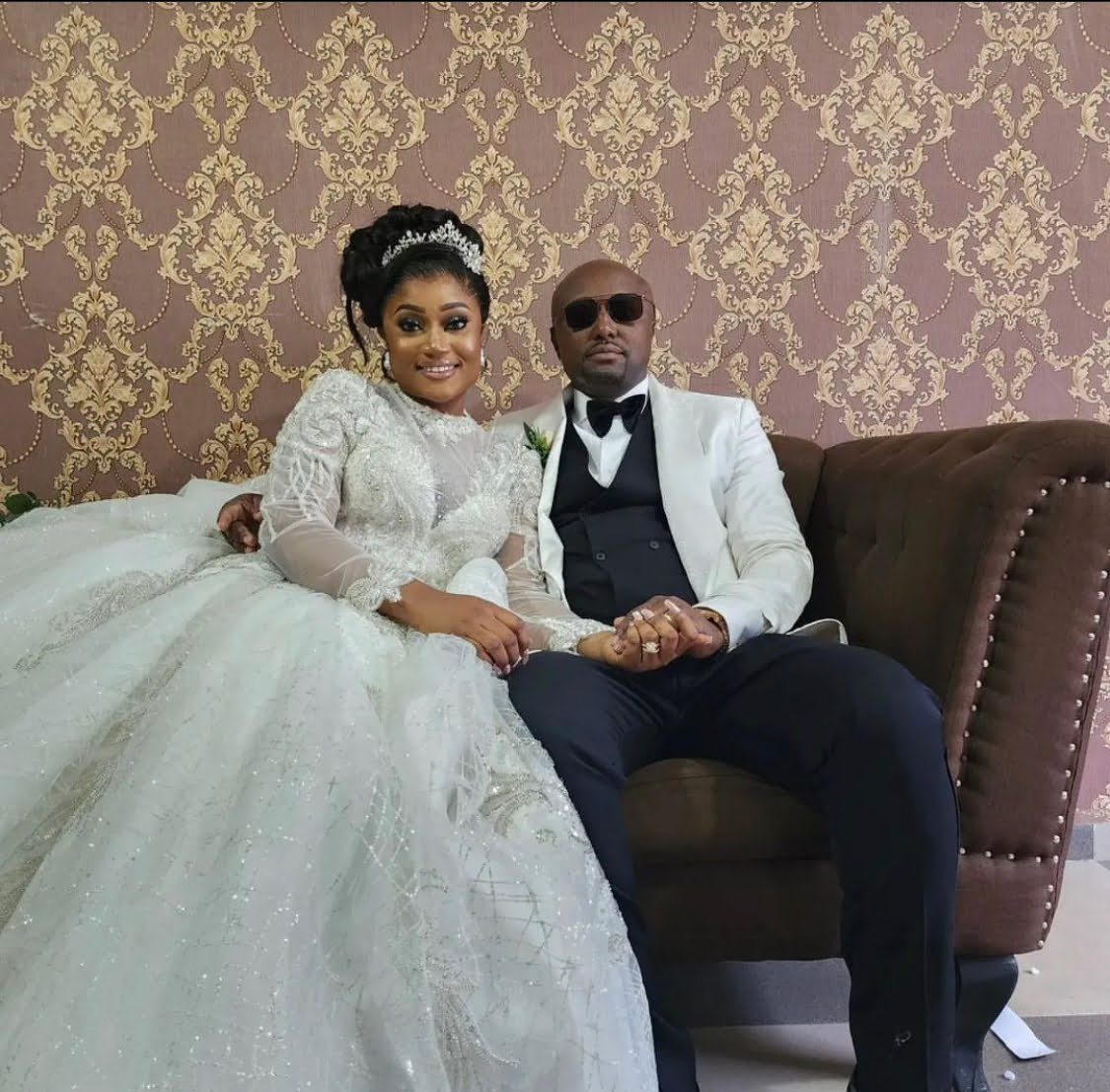 Davido, Chioma Cubana Chief priest Storm Benin for DMW Israel’s white wedding [photos/video]