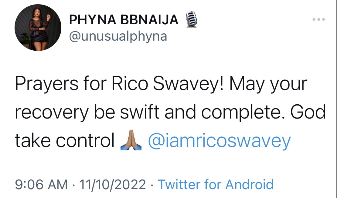 Ex-BBN housemate Rico Swavey In critical condition after ghastly car accident [photos]