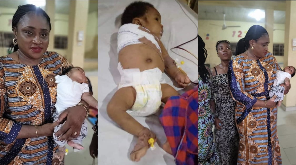 Outrage as Father beats, breaks hand of 2-month-old baby with hanger for ‘disturbing’ his sleep in imo [photos]