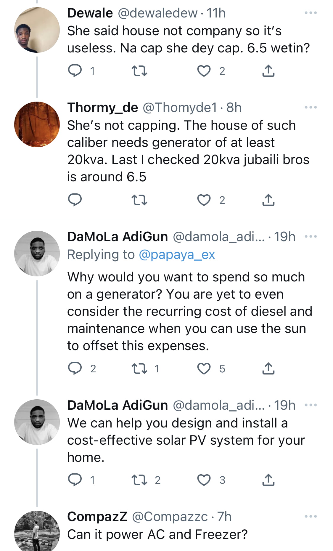My generator alone costs N6.5m - Influencer Papaya Ex brags, Nigerians react