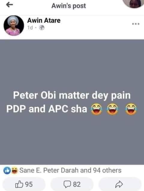 Delta state Government Aide Reportedly Sacked for Supporting Peter Obi