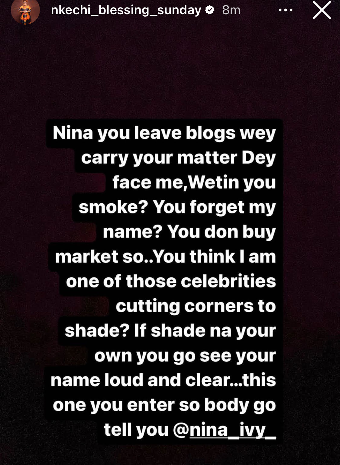 She kept her marriage off social media yet it did not work out - Nkechi Blessing shades Nina Ivy, she replies