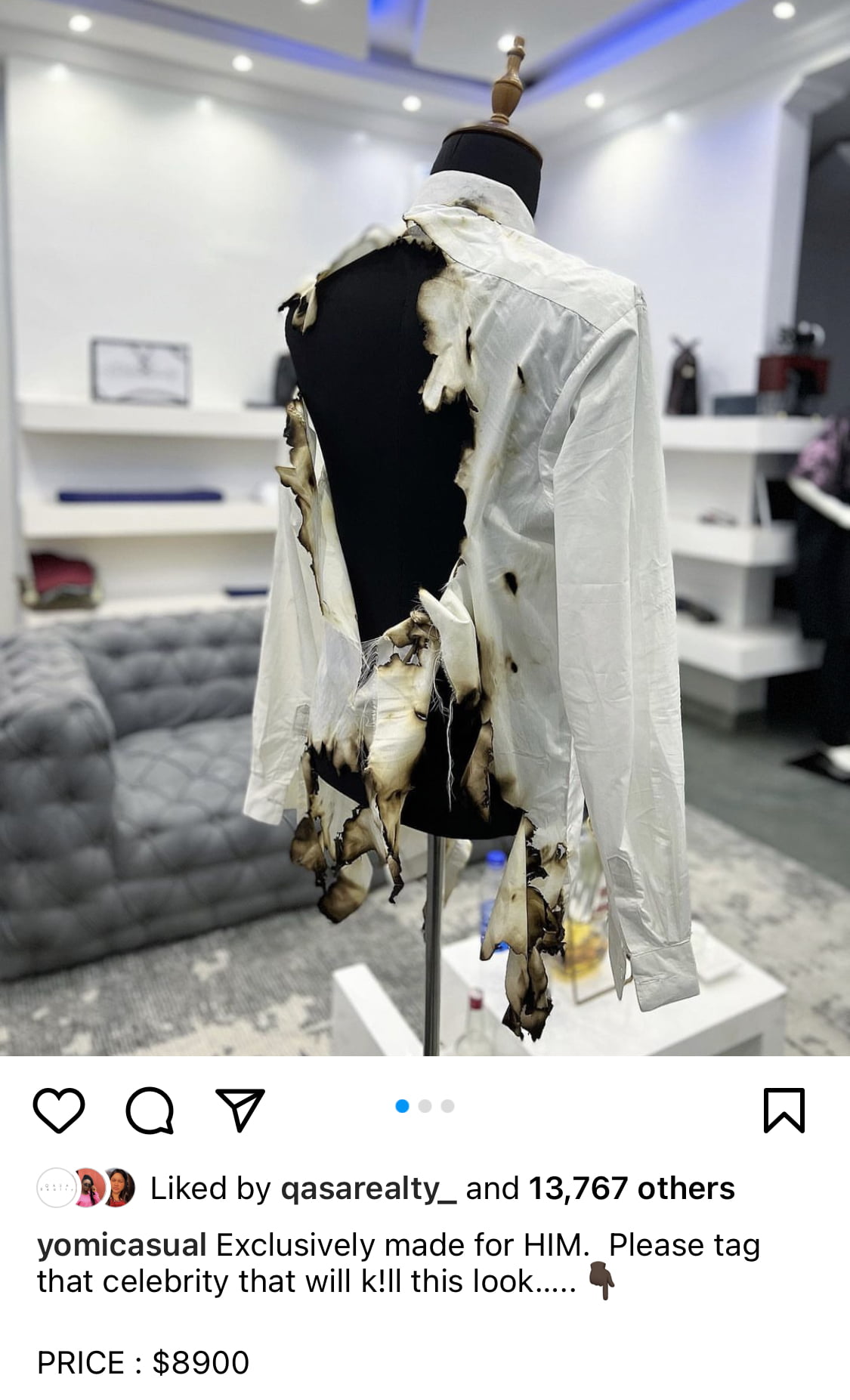 See Badly Burnt Shirt Nigerian Celebrities are scrambling to buy for N7M [photos]