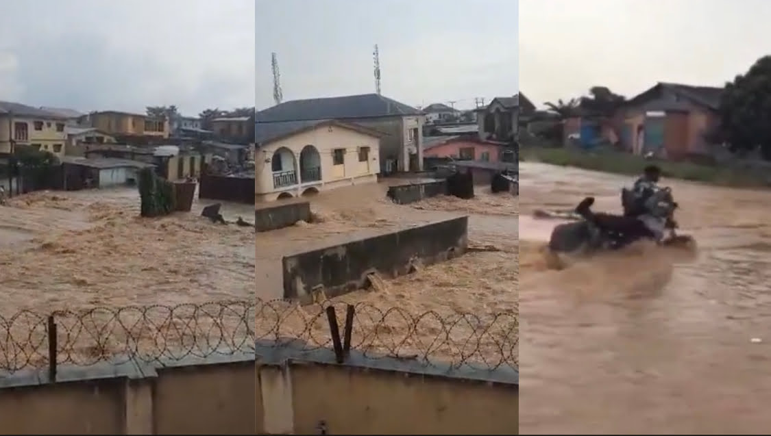 Lagos State on high alert as Flood Sweeps Areas, Drowns Bike rider