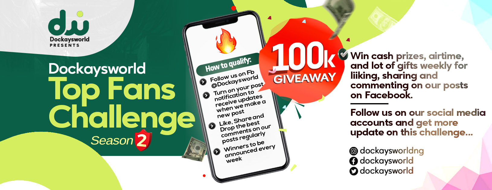 Win Big on Dockaysworld Top Fans Challenge [See How]