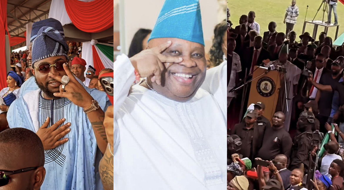 Davido’s uncle Ademola Adeleke changes state name as he becomes 6th Governor of Osun