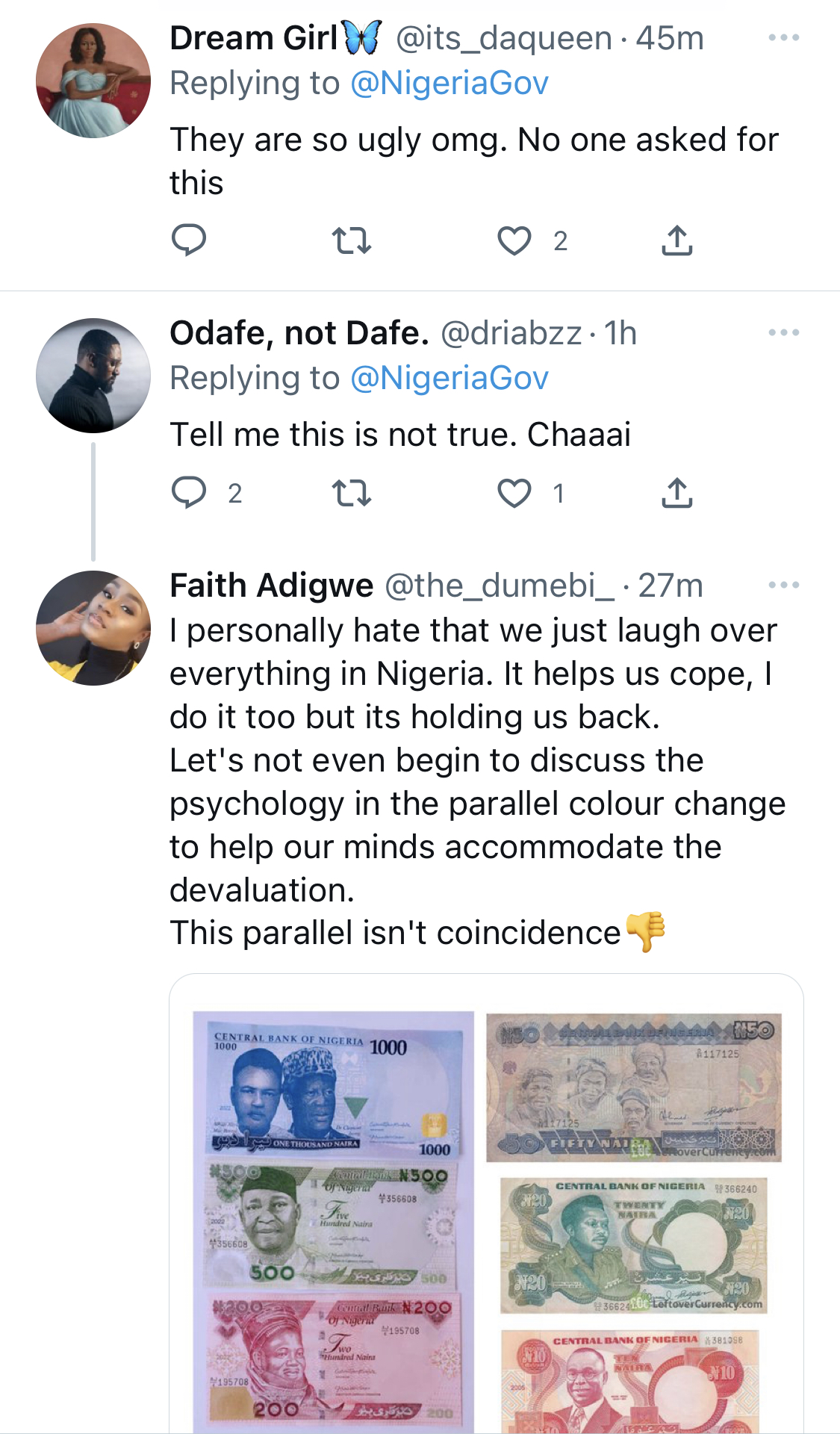 We might as well dye our old notes at home - New Naira Notes Design sparks Outrage