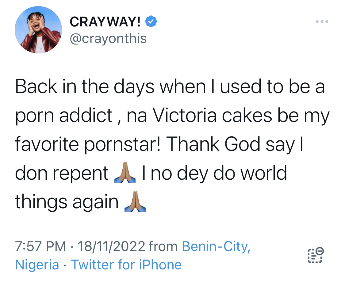 I was addicted to Pornography - Mavins singer Crayon reveals