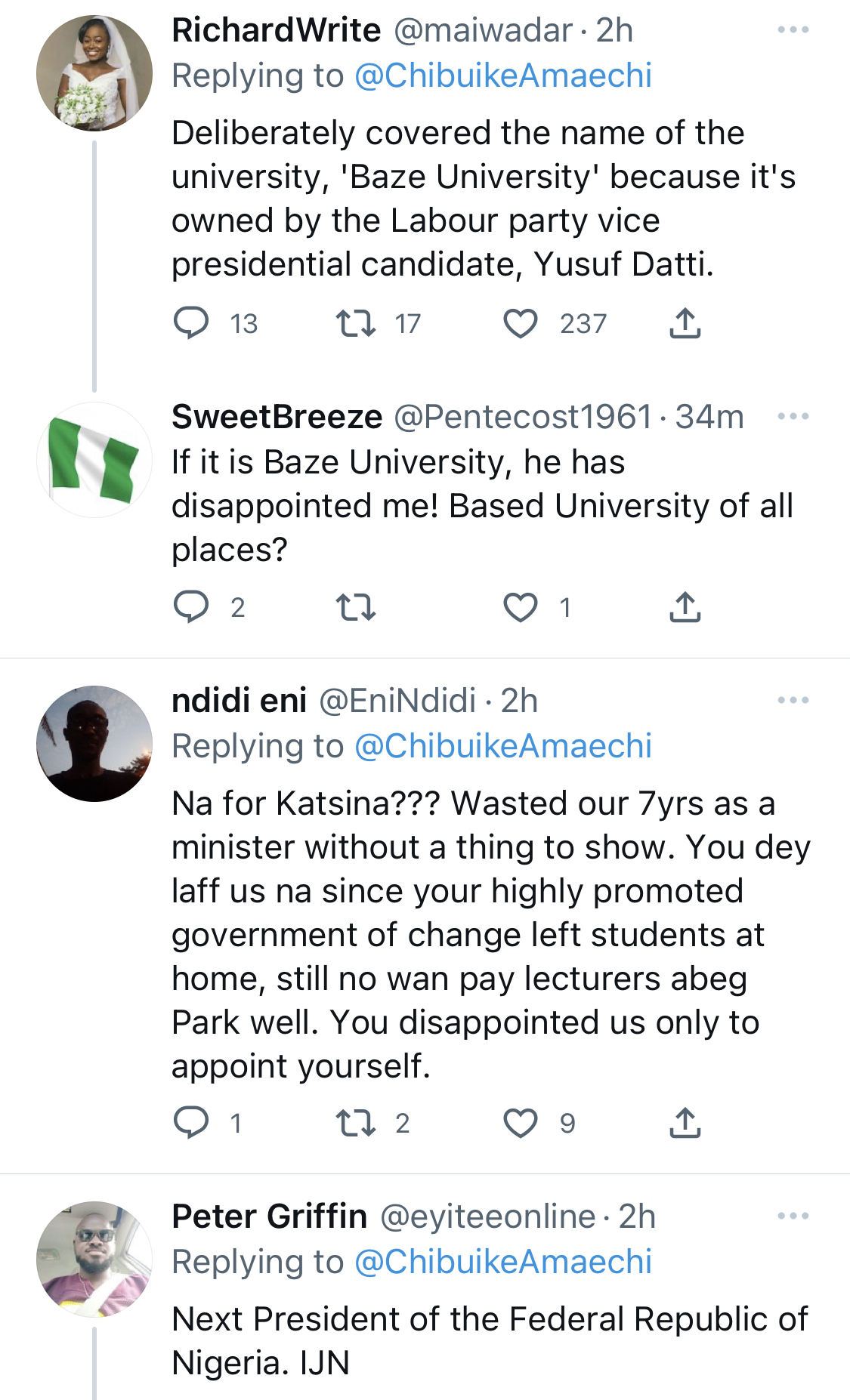 Nigerians react as Amaechi graduates from LP Yusuf Datti’s Baze University [photos]