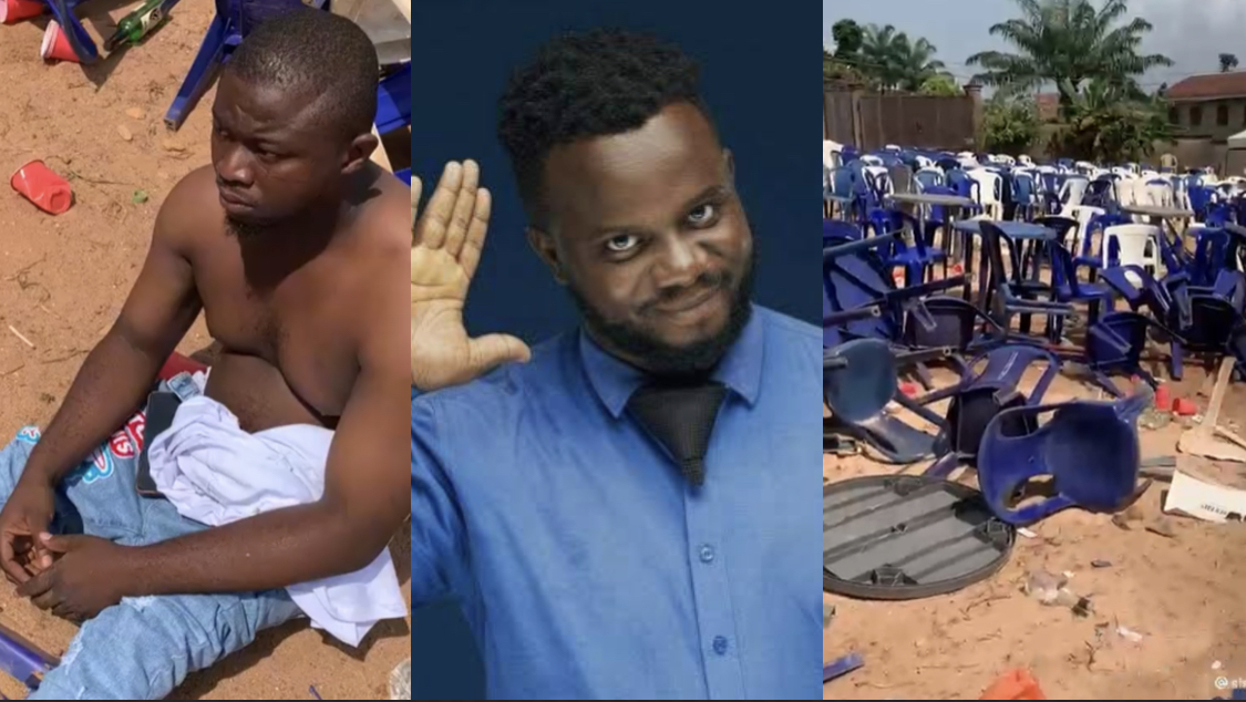 Mr Sabinus apologizes to event planner who was severely brutalized by angry fans over his failure to come for show despite full payment [video]