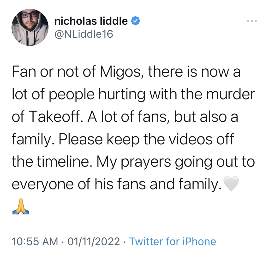 Breaking: Migos Rapper Takeoff shot dead
