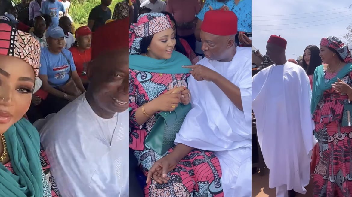 Actress Regina Daniels storms delta state to campaign for husband Ned Nwoko as he contests for senate [video]