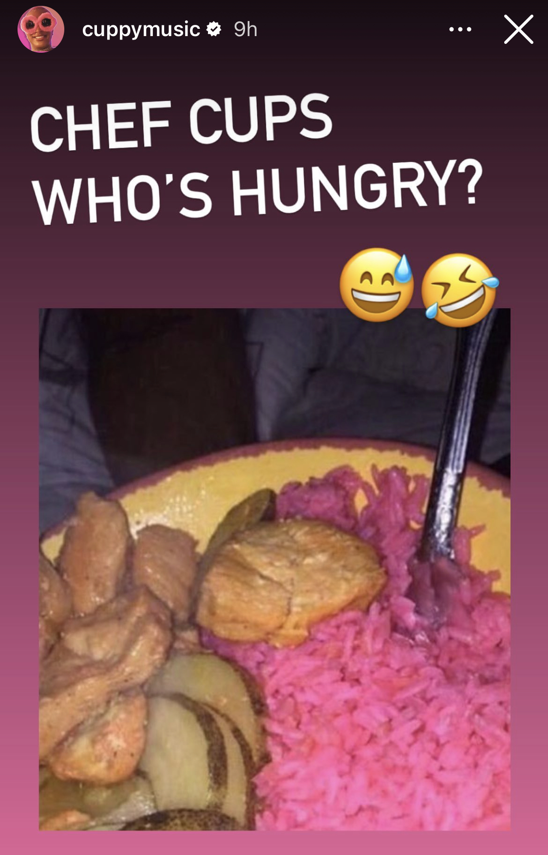 Newly Engaged DJ Cuppy tests cooking skills for husband as she makes pink Jollof Rice [video]