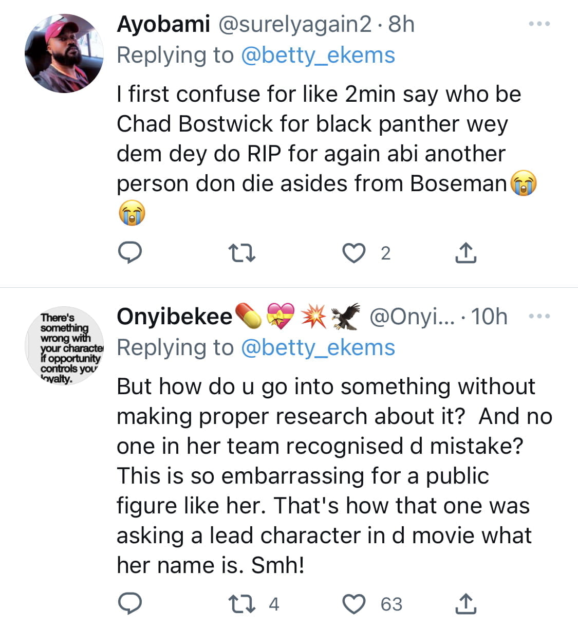 ‘RIP Chad Boswick’ - Toyin Lawani dragged for making spelling blunder of late Black Panther star’s name on Hermes outfit [video]