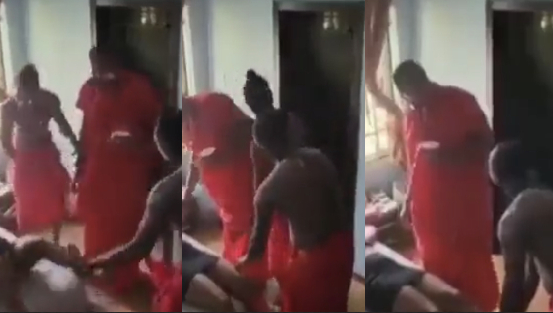 Prostitute collapses in fear following ritual prank on her by customer [video]