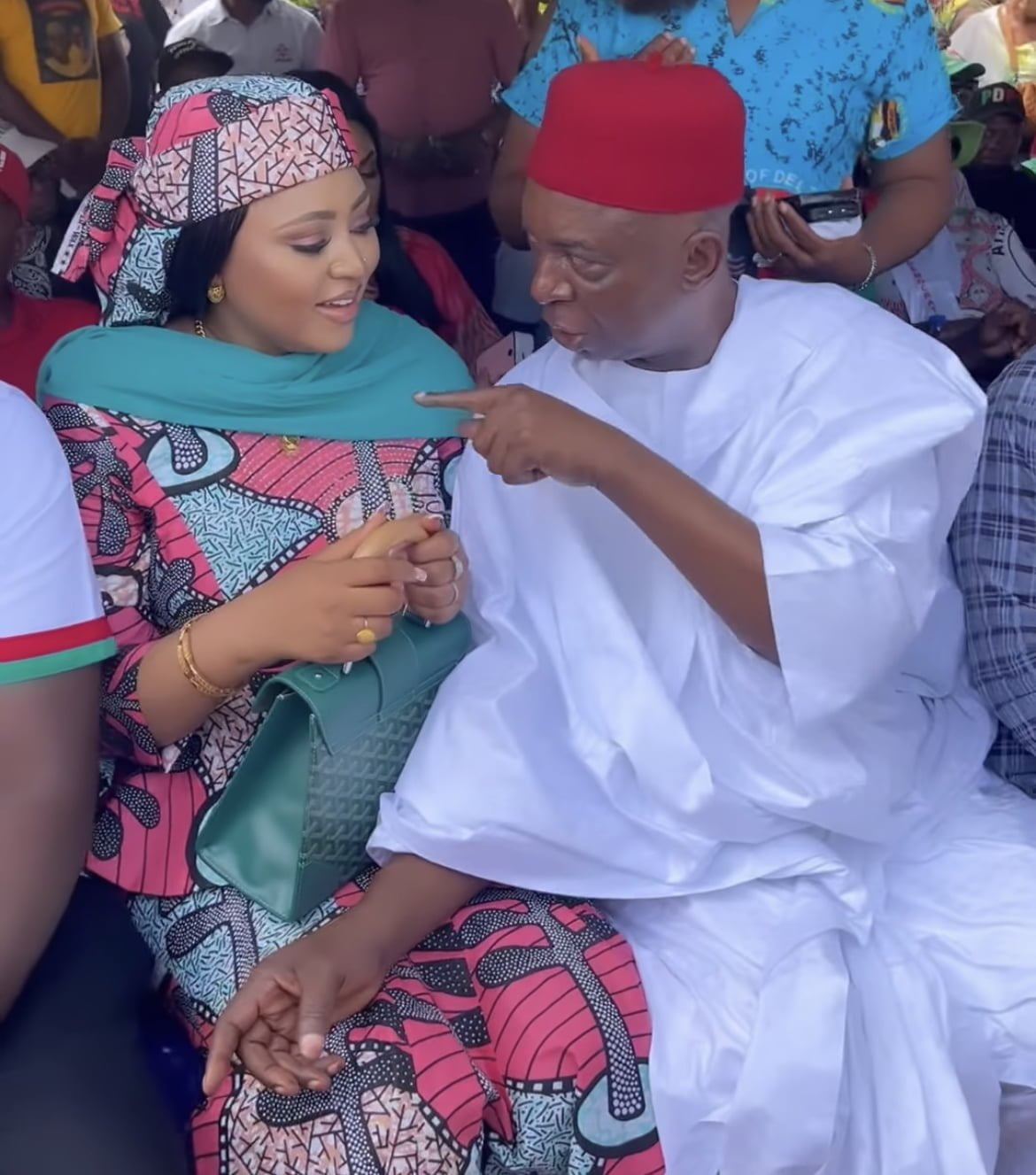 Actress Regina Daniels storms delta state to campaign for husband Ned Nwoko as he contests for senate [video]