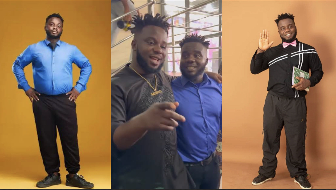 Viral Sabinus Lookalike Mr Cultivator kicks off full time comedy, gets followed by Mr sabinus [photos]