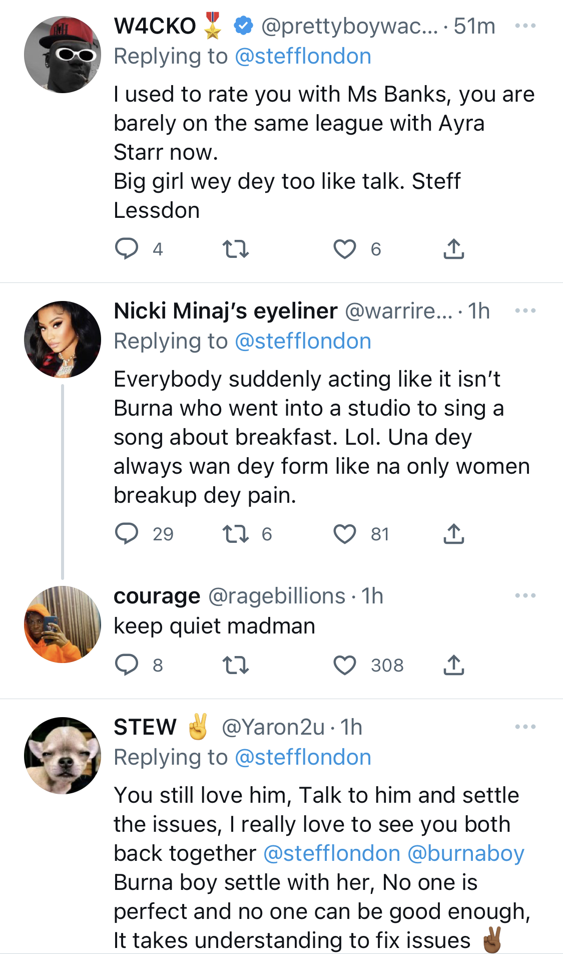 If you’re bold enough, mention my name - Stefflon Don dares Burna boy over his response to her shade