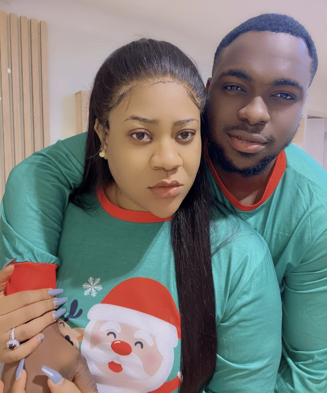 Actress Nkechi Blessing and boyfriend share loved up Christmas photos