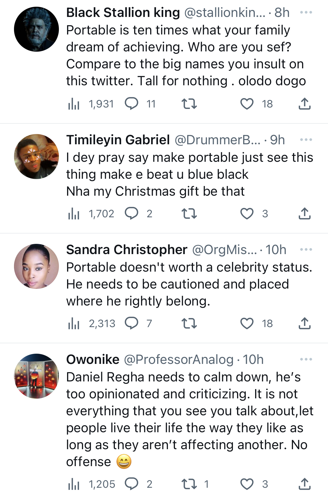 Daniel Regha blasts portable over beef with Small Doctor