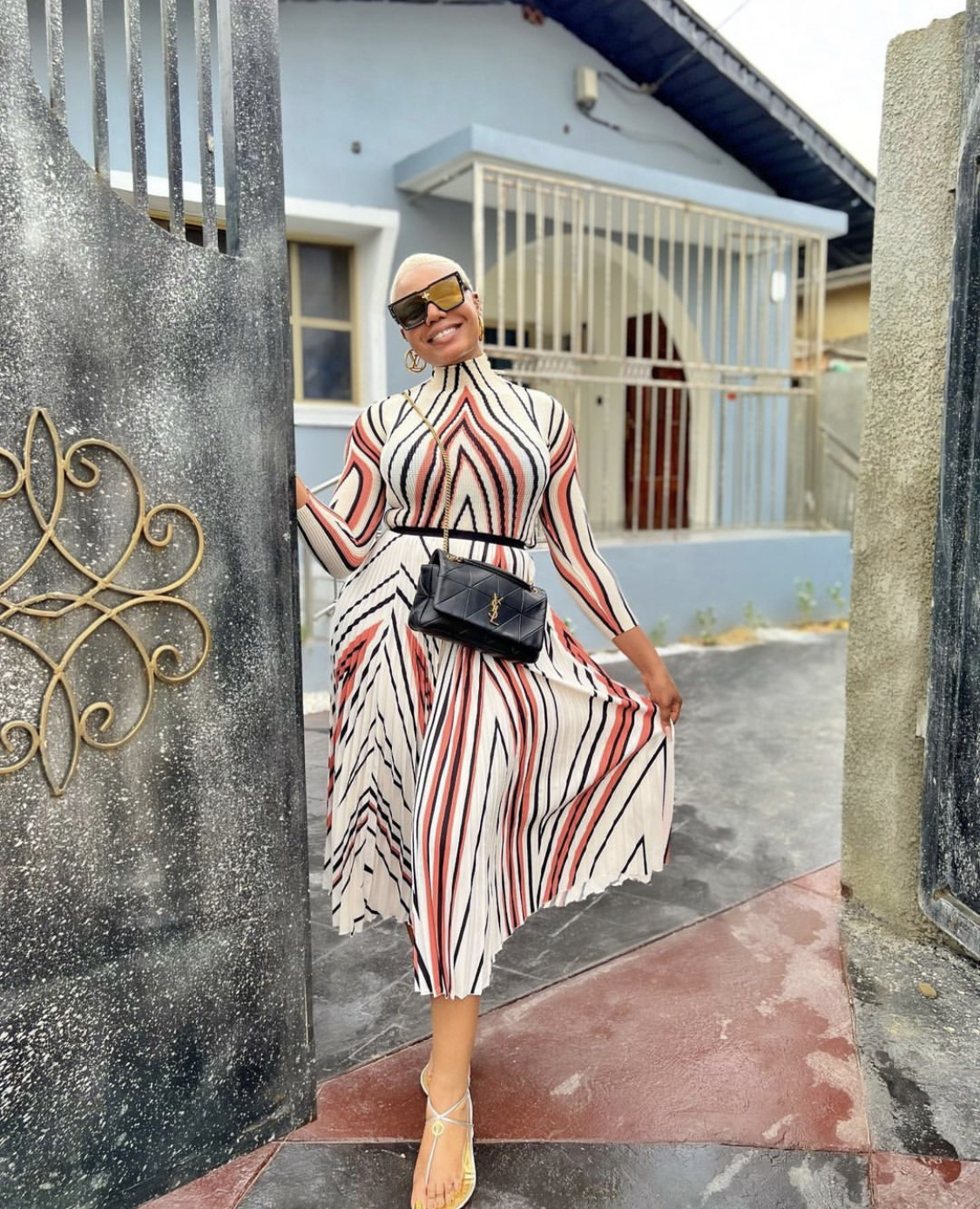 Actress Nancy Isime shows off massive 6-bedroom house she built for father [photos]