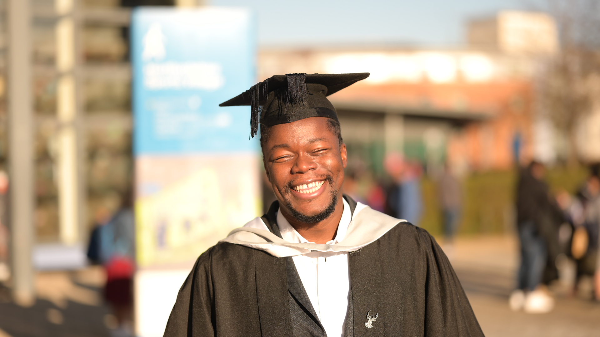 Jubilation as man graduates with 1st class from UK University after clinching 3rd class 10 years before in Nigeria [photos]