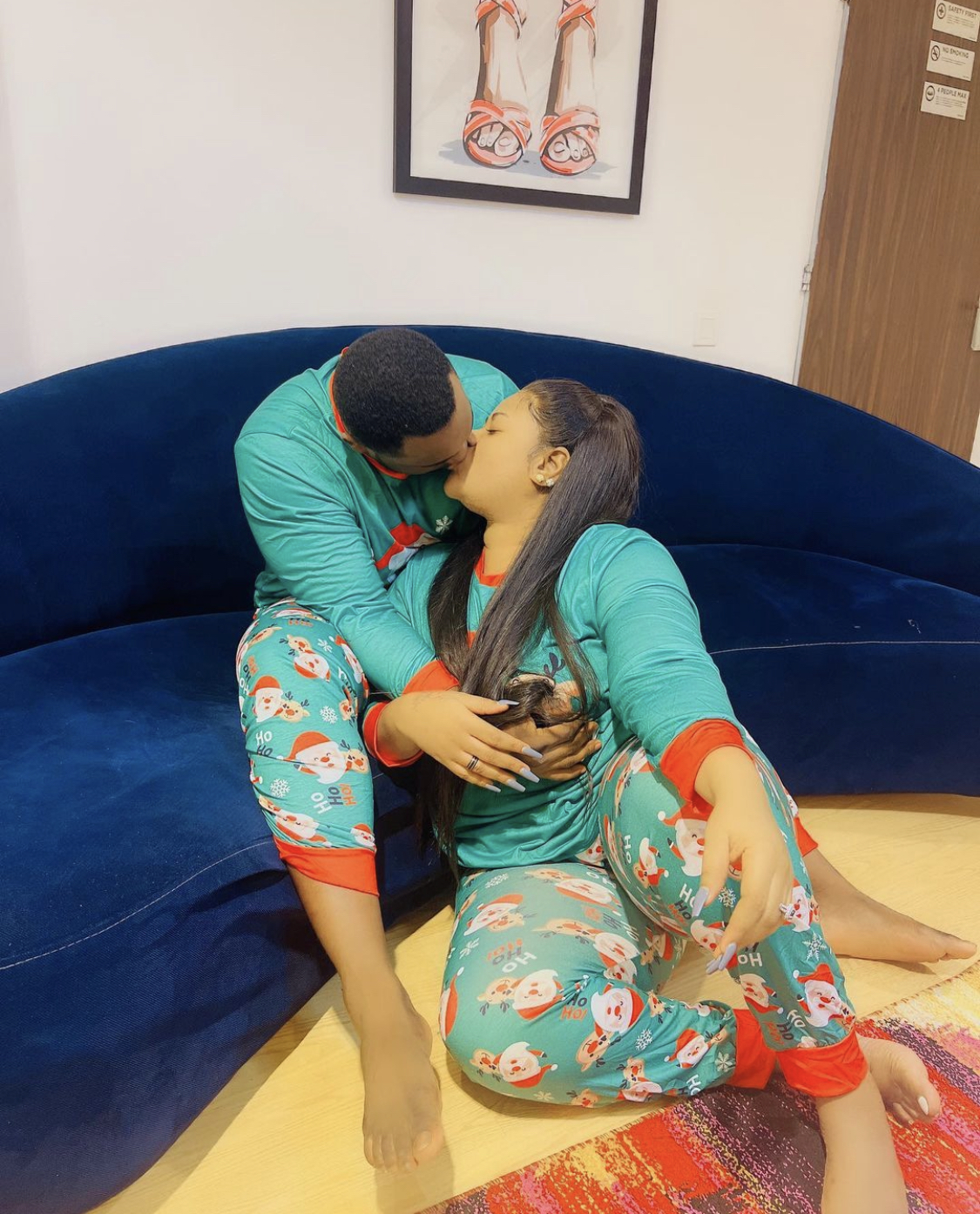 Actress Nkechi Blessing and boyfriend share loved up Christmas photos