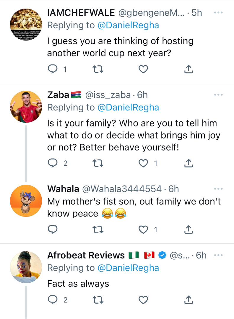 It is not smart of you to accept the World Cup final performance - Daniel Regha blasts Davido