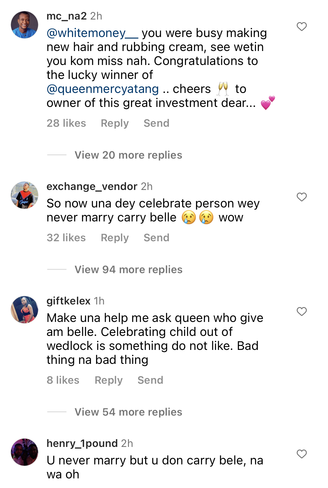 Who is the father - Fans drag BBNaija Queen over pregnancy