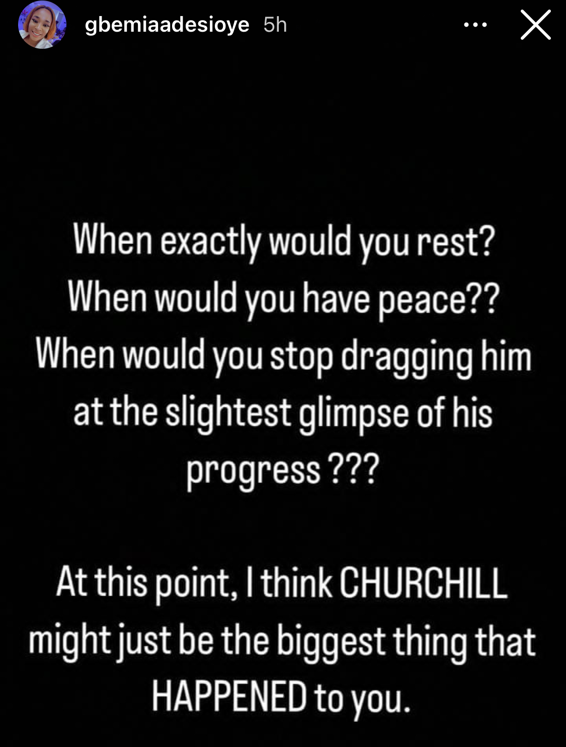 Tonto Dikeh is still angry with Churchill cause he bought N220M house for his mom - Cousin reveals