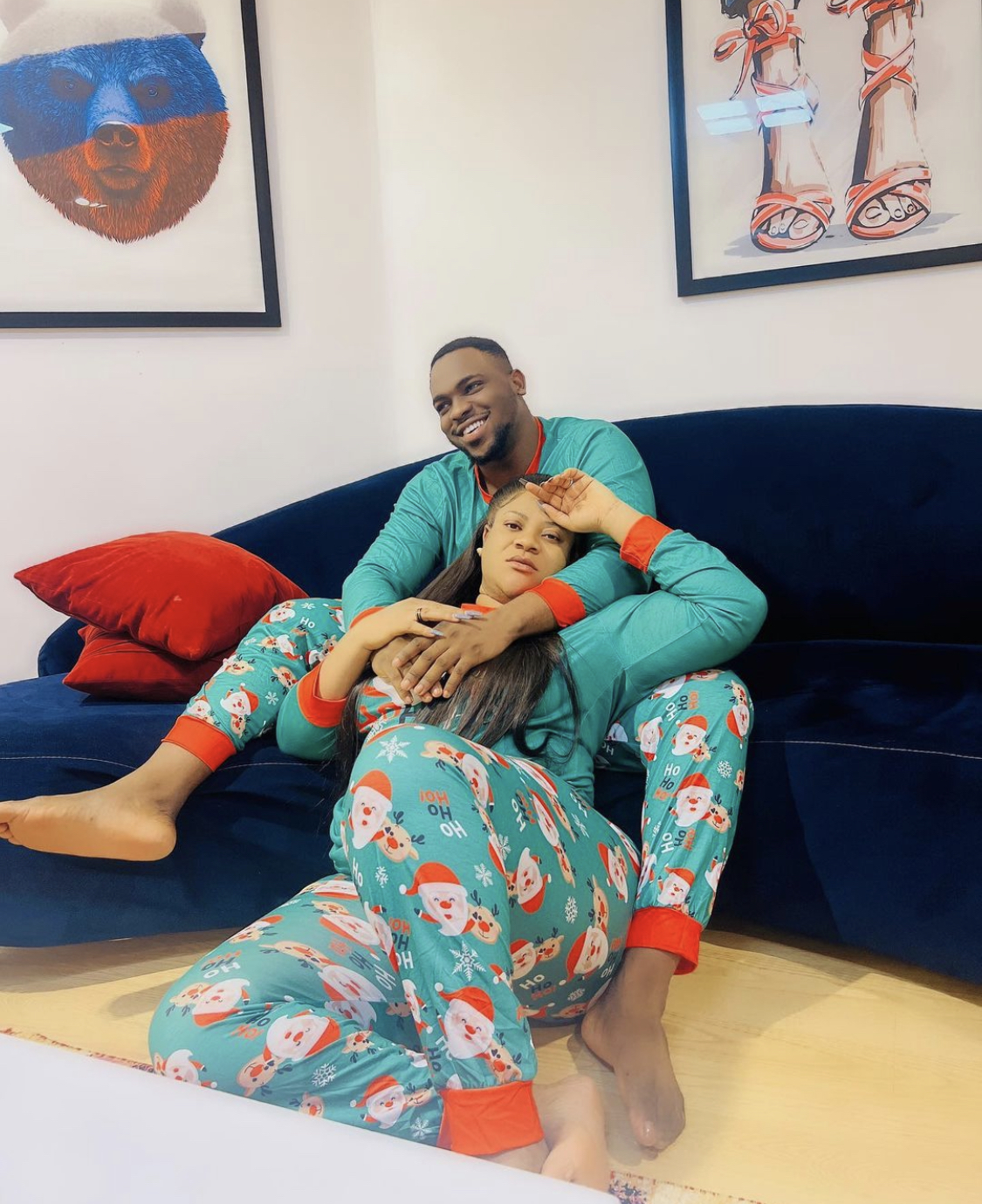 Actress Nkechi Blessing and boyfriend share loved up Christmas photos