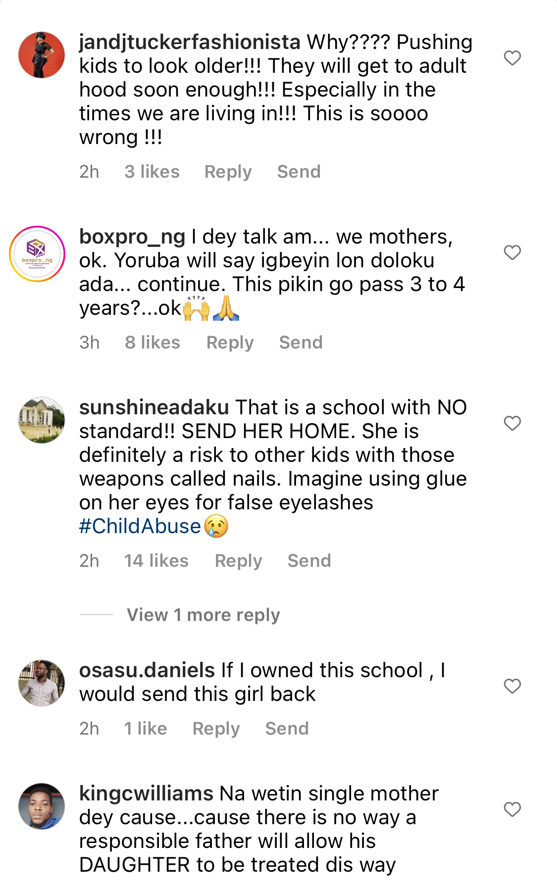 Nigerians react as Little girl shows up to graduation in full make up, lashes, nails [video]