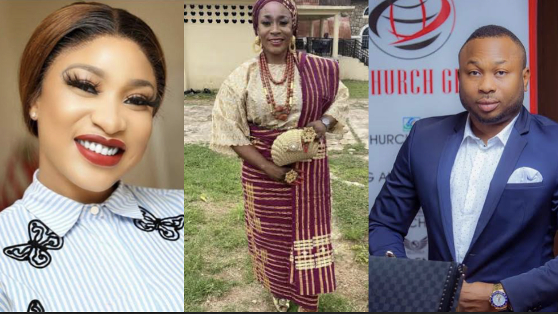 Tonto Dikeh is still angry with Churchill cause he bought N220M house for his mom – Cousin reveals