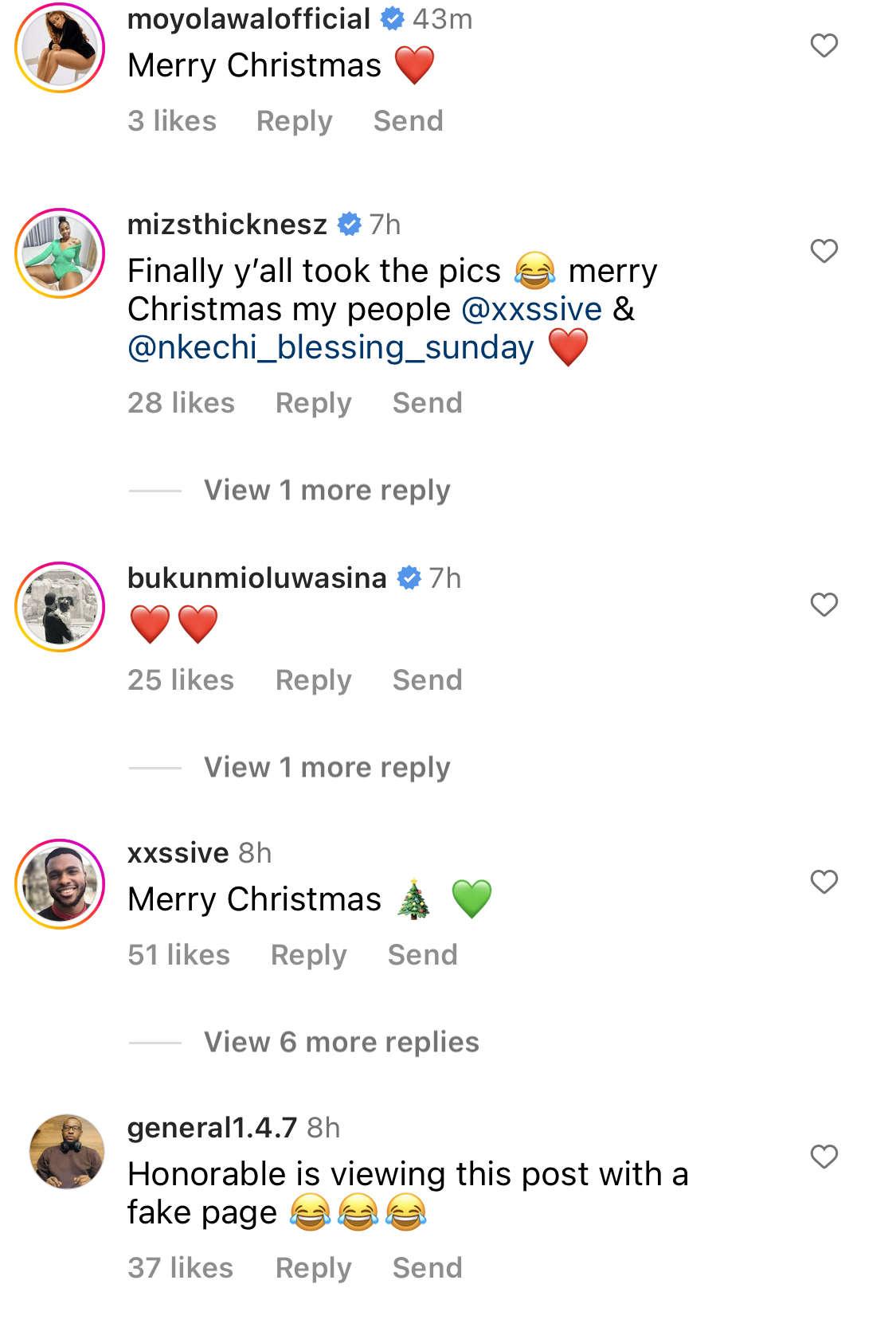 Actress Nkechi Blessing and boyfriend share loved up Christmas photos